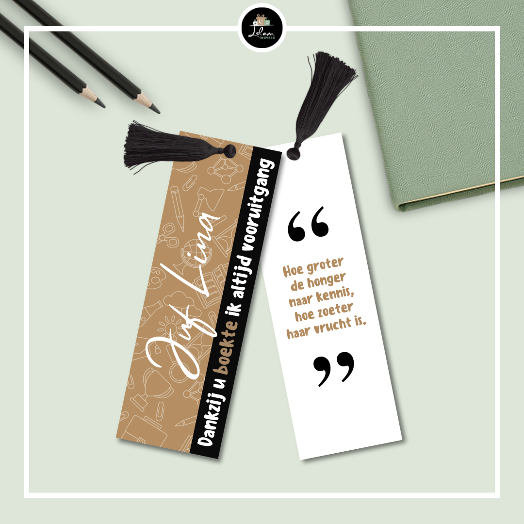 Personalized bookmark for a teacher / master