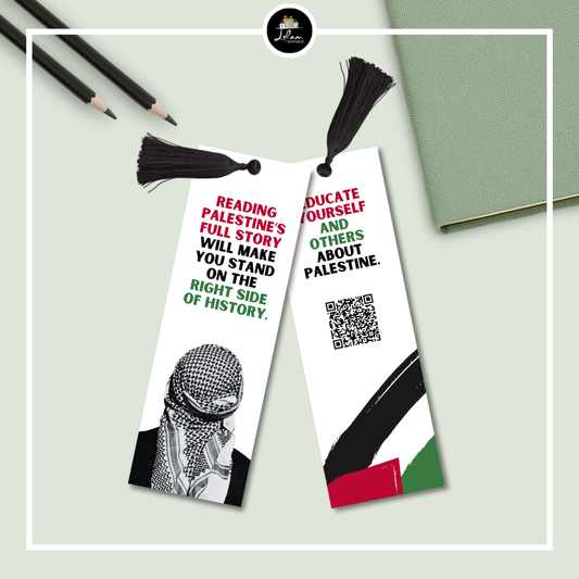 Double-sided Palestine bookmark 'Right side of history'