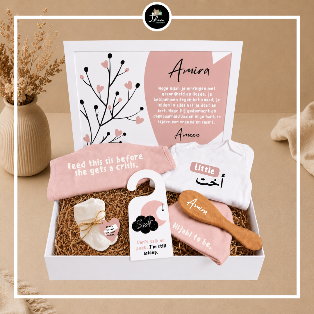 Giftbox voor een pasgeboren meisje 'little ukht'