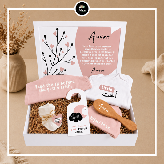 Giftbox voor een pasgeboren meisje 'little ukht'