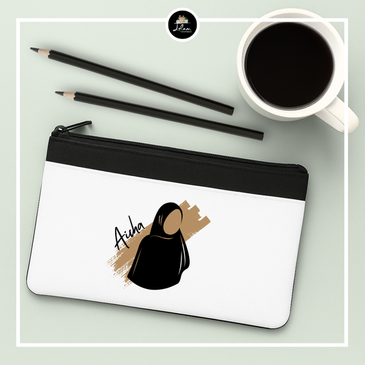 Gepersonaliseerde etui met hijab illustratie