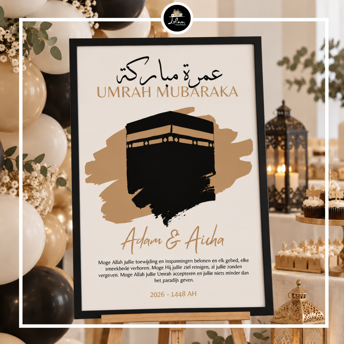 Welkomsbord Umrah of Hajj