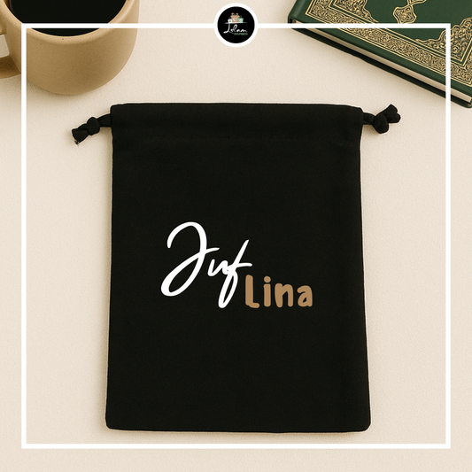 Gepersonaliseerde bookbag voor een juf of meester