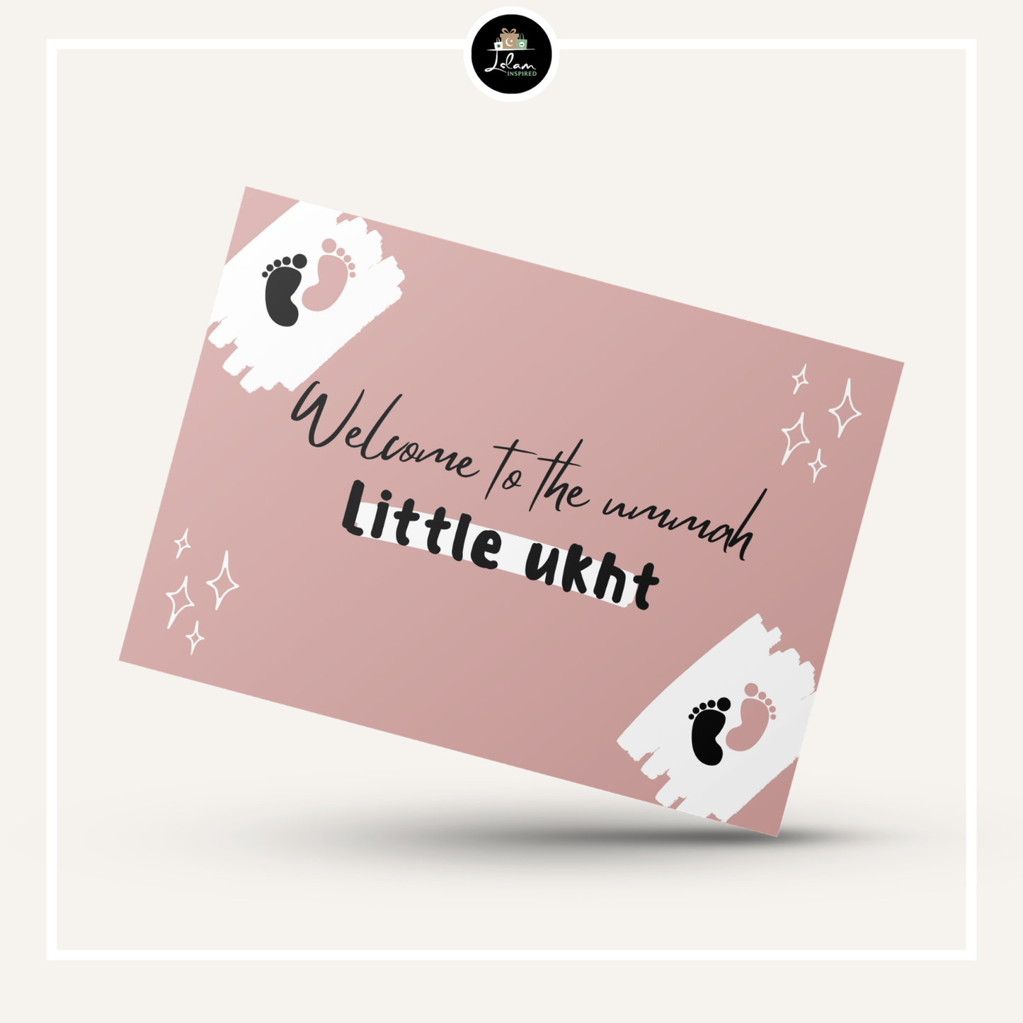 Wenskaart 'Welcome to the ummah, little ukht (sister)'