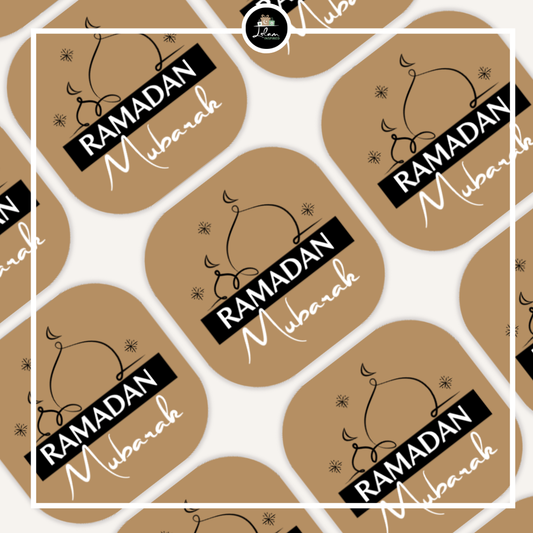 Sticker 'Ramadan Mubarak' vierkant
