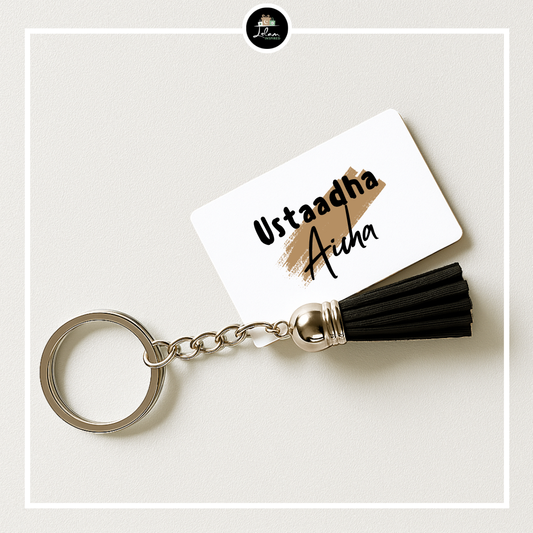 Gepersonaliseerde sleutelhanger voor een ustaadh of ustaadha