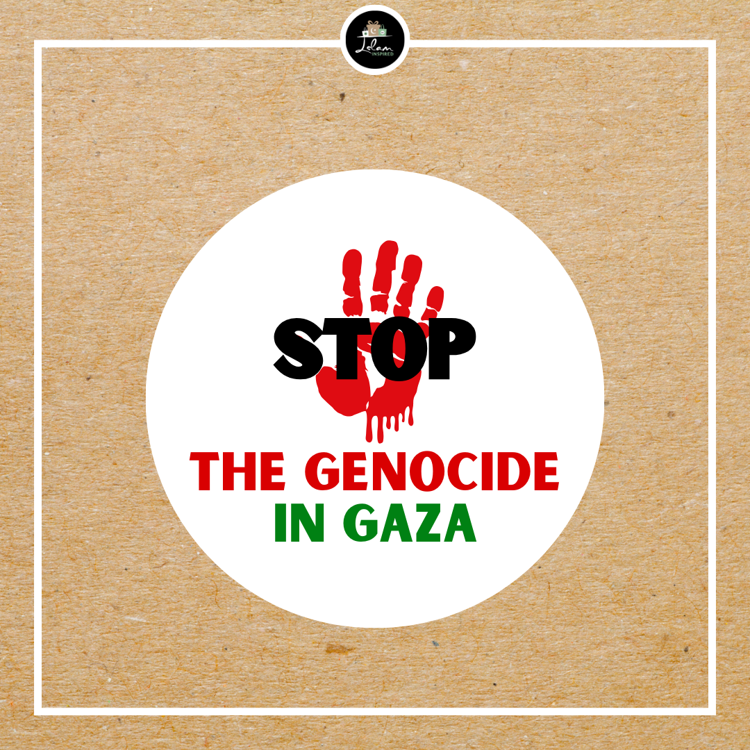 Sticker 'Stop the genocide in Gaza'