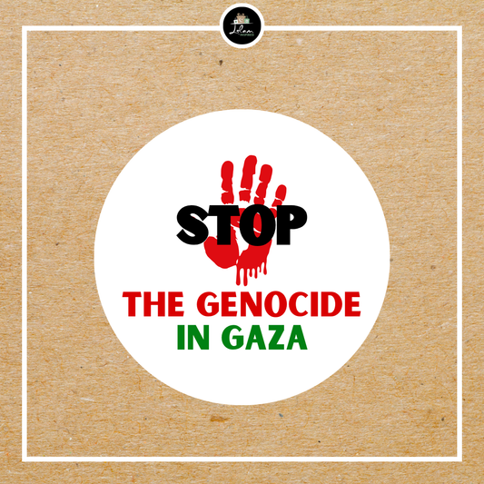 Sticker 'Stop the genocide in Gaza'