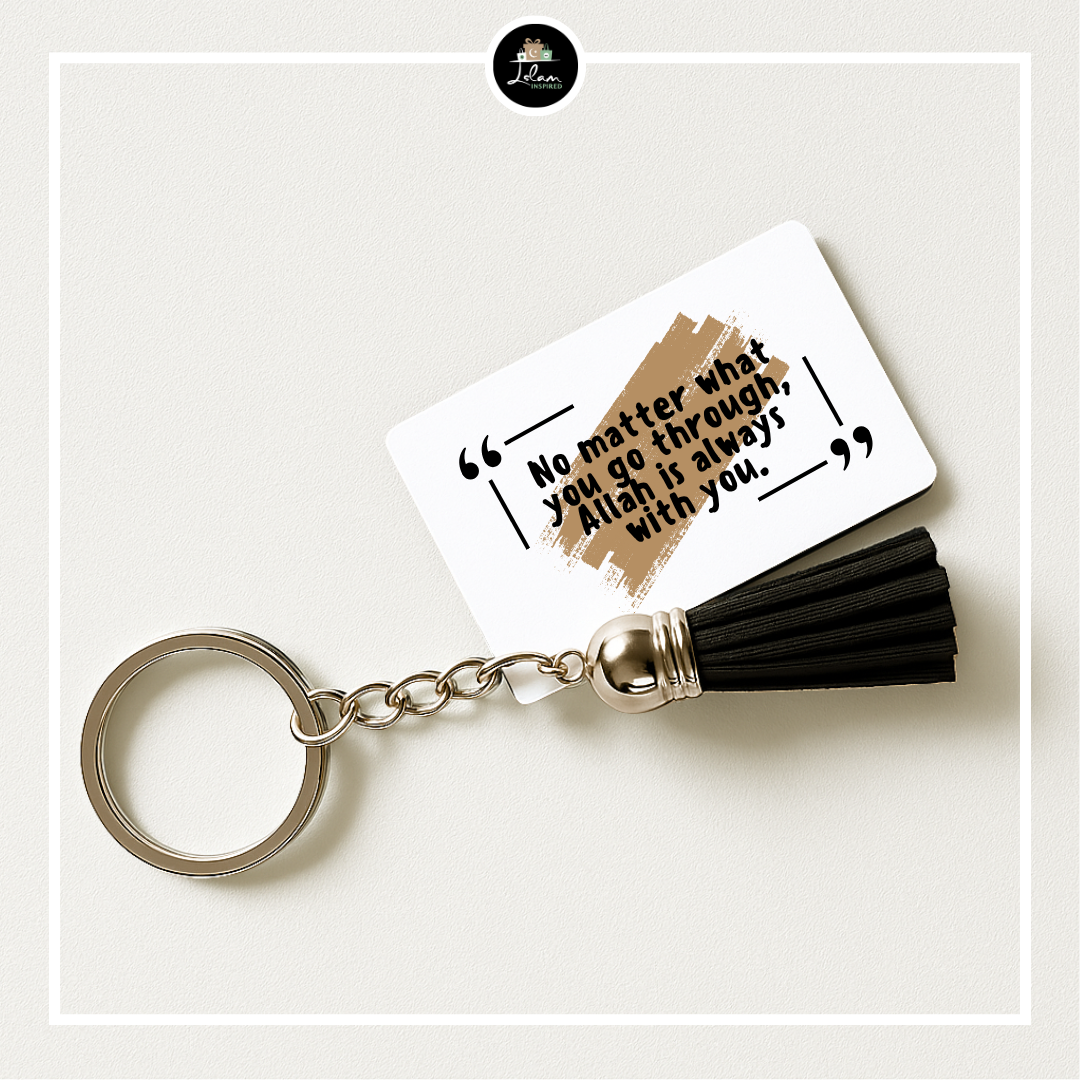 Single-sided key ring 'Taxi mom or dad'