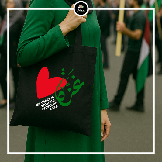 Totebag 'My heart is with the people of Gaza'