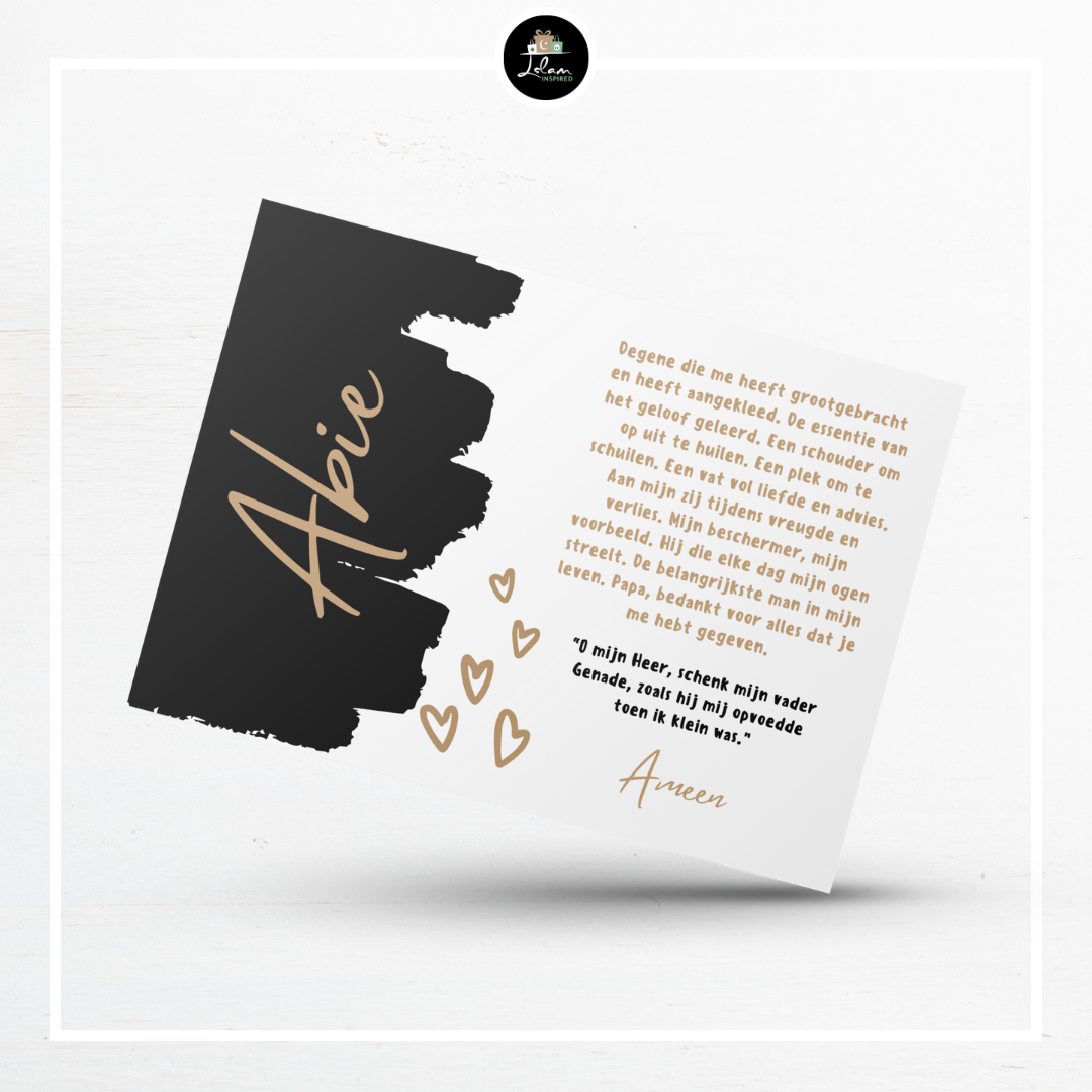 Wenskaart voor een vader