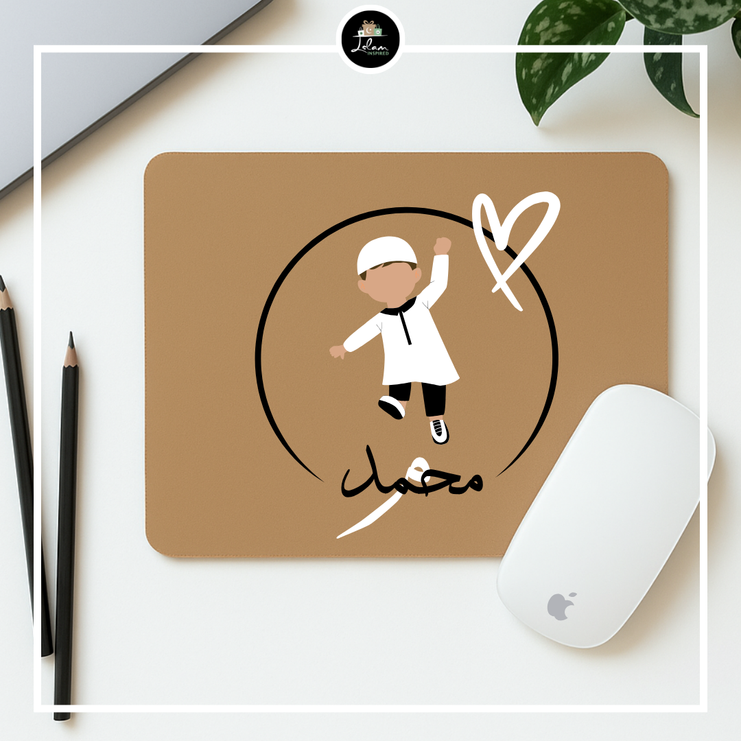 Gepersonaliseerde muismat voor een moslimjongen