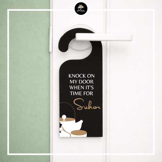 Door hanger 'Don't talk or peek'