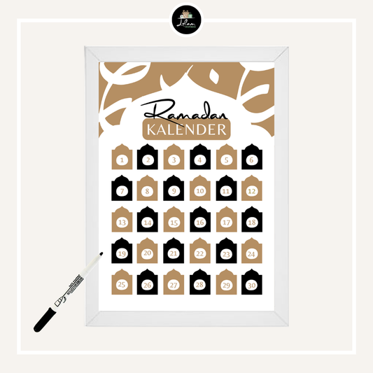 Framed Ramadan calendar (reusable)