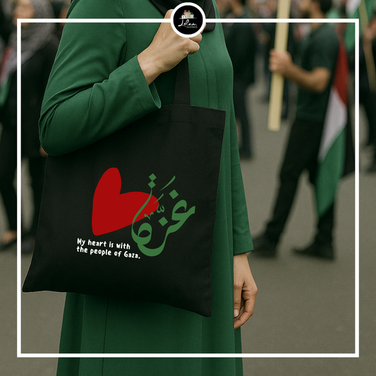 Totebag 'My heart is with the people of Gaza'