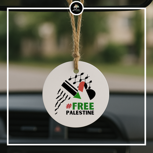 Gelamineerde tag 'Free Palestine'