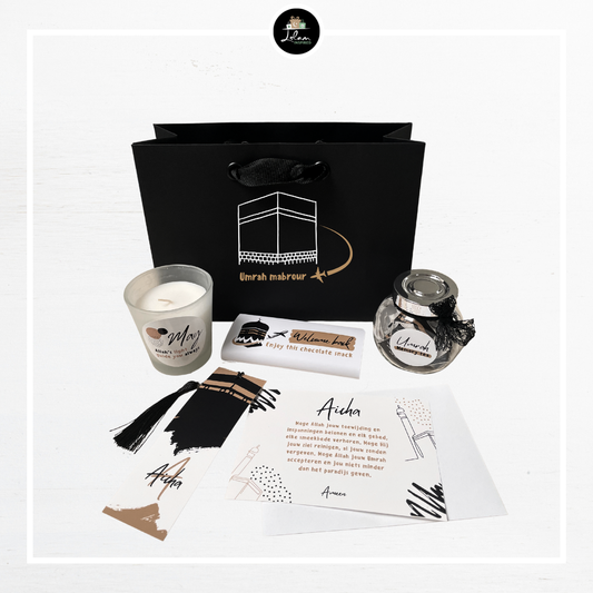 Giftbag voor iemand die terugkomt van Hajj of Umrah
