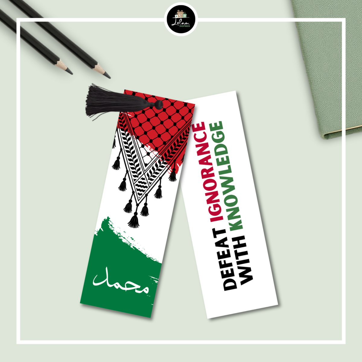 Gepersonaliseerde Palestina boekenlegger 'Keffiyeh'