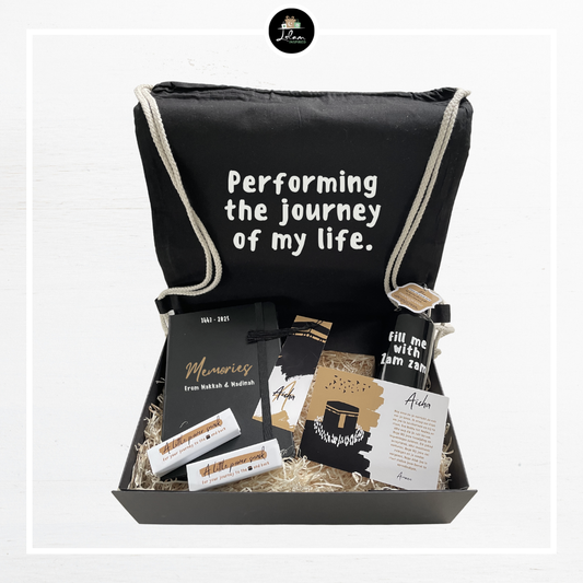 Giftbox voor iemand die op Hajj of Umrah vertrekt