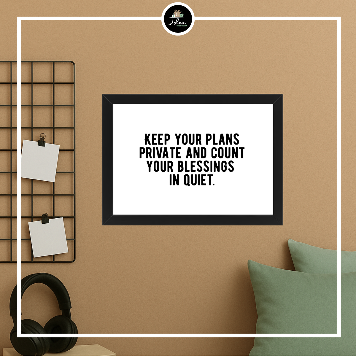 Poster of lijst 'Keep you plans private'