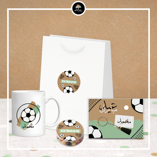 Eid Mubarak giftbag voor een puber/tiener in voetbal thema