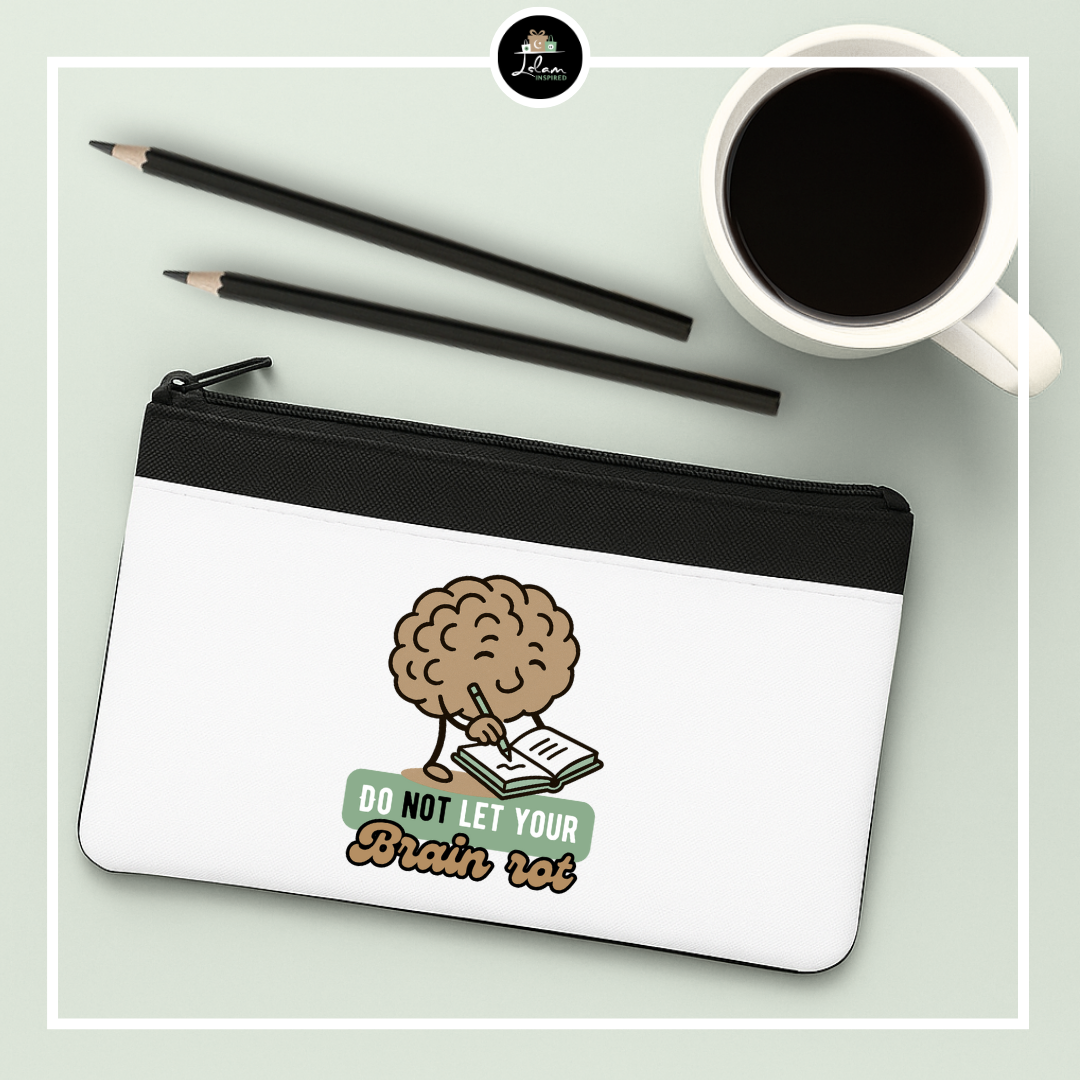 Etui 'Do not let your brain rot'