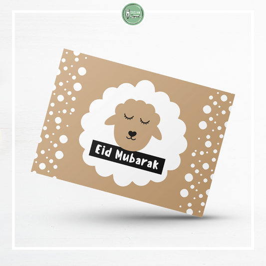 Eid Mubarak wenskaart 'schaap'