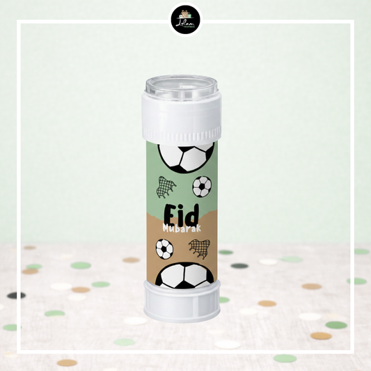 Eid Mubarak bellenblaas in voetbal thema