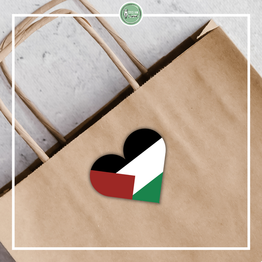 Sticker Palestina (hart)