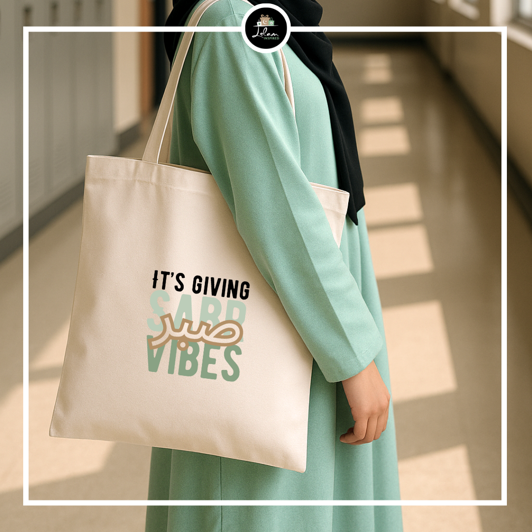 Totebag 'It's giving Sabr vibes'