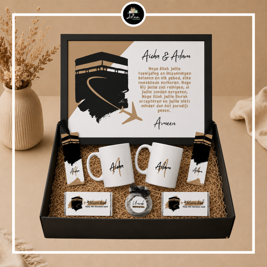 Hajj/Umrah giftbox voor een koppel  - Kaaba design