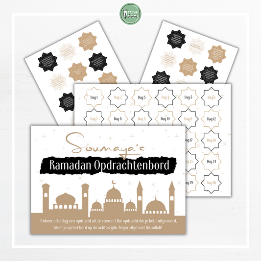 Ramadan opdrachten bord