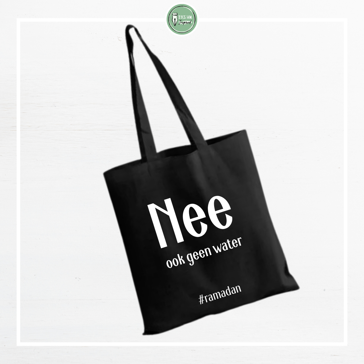 Totebag 'Nee, ook geen water.'