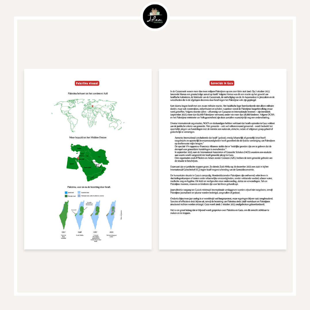 Interactieve Palestina printable