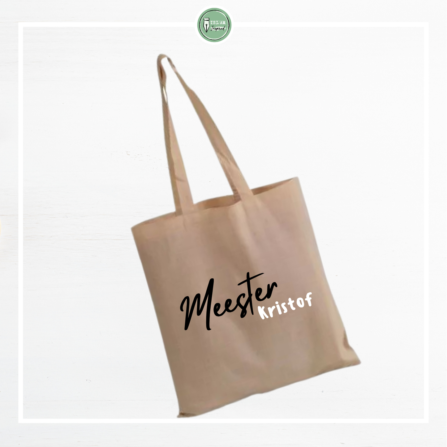 Gepersonaliseerde Totebag voor een juf of meester