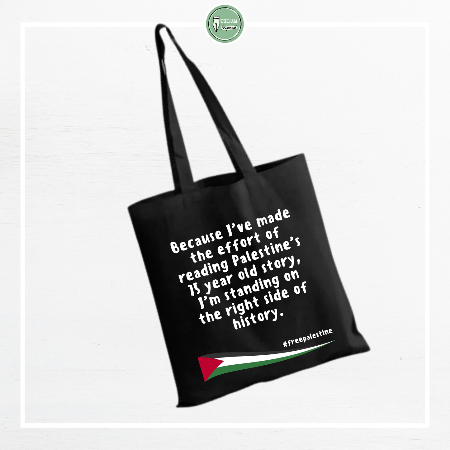 Palestina totebag 'Right side of history'