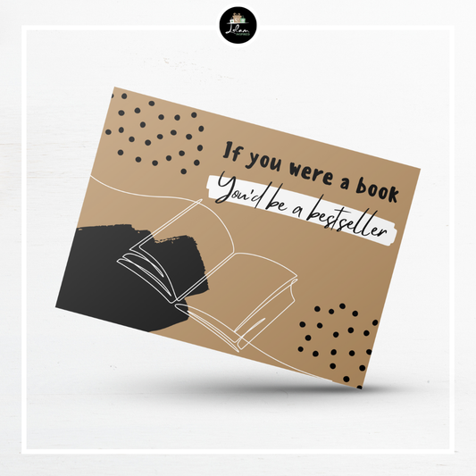 Wenskaart 'If you were a book, you'd be a bestseller'
