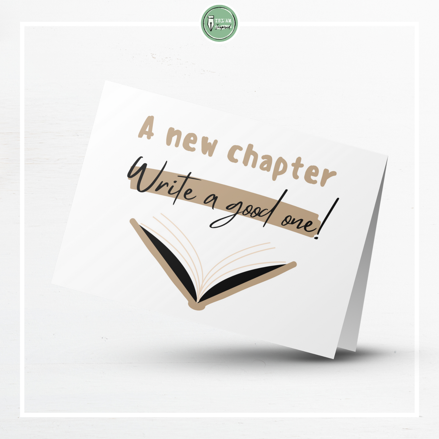 A new chapter, write a good one!