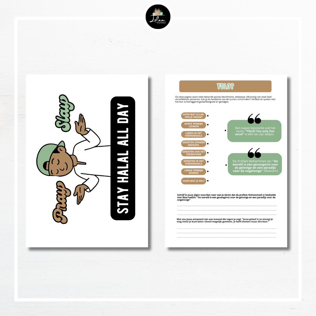 Interactieve printable voor Islamitische pubers