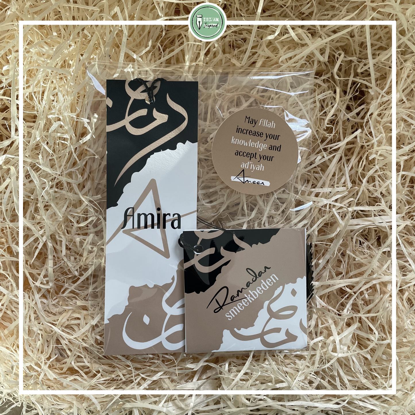 Giftset 'gepersonaliseerde Quran tracker + Ramadan duaboekje'