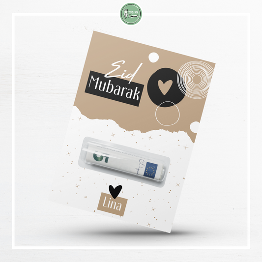 Neutrale Eid Mubarak geldkaart