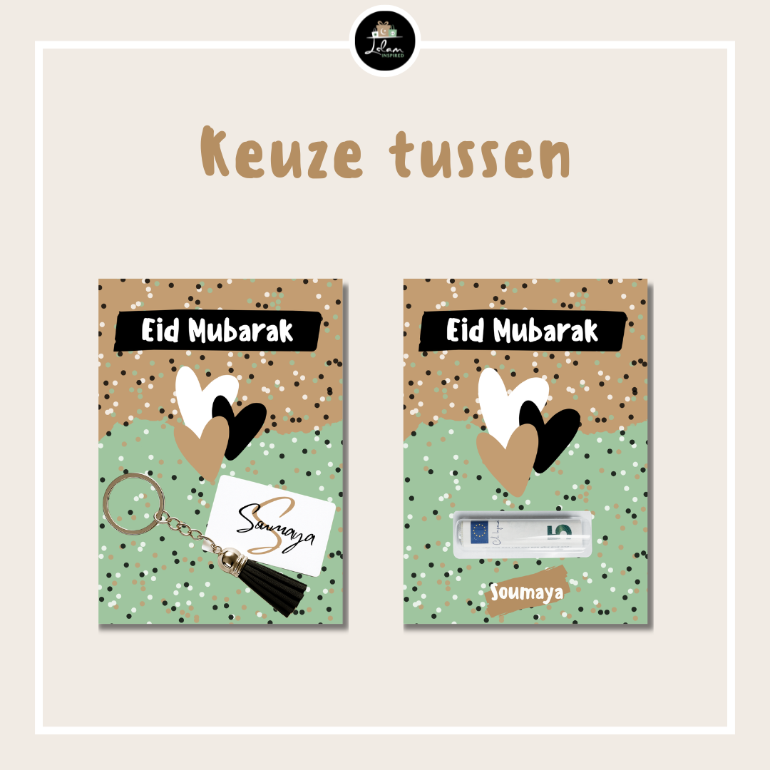 Eid Mubarak giftbag voor een kind in confetti thema