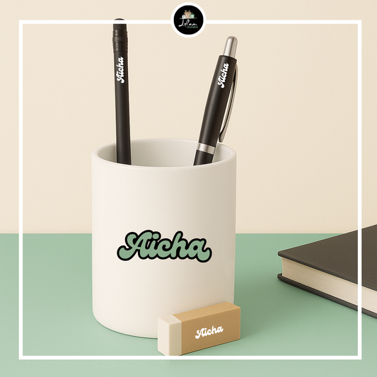 Gepersonaliseerde pennenhouder 'Gen Z & Gen Alpha style'