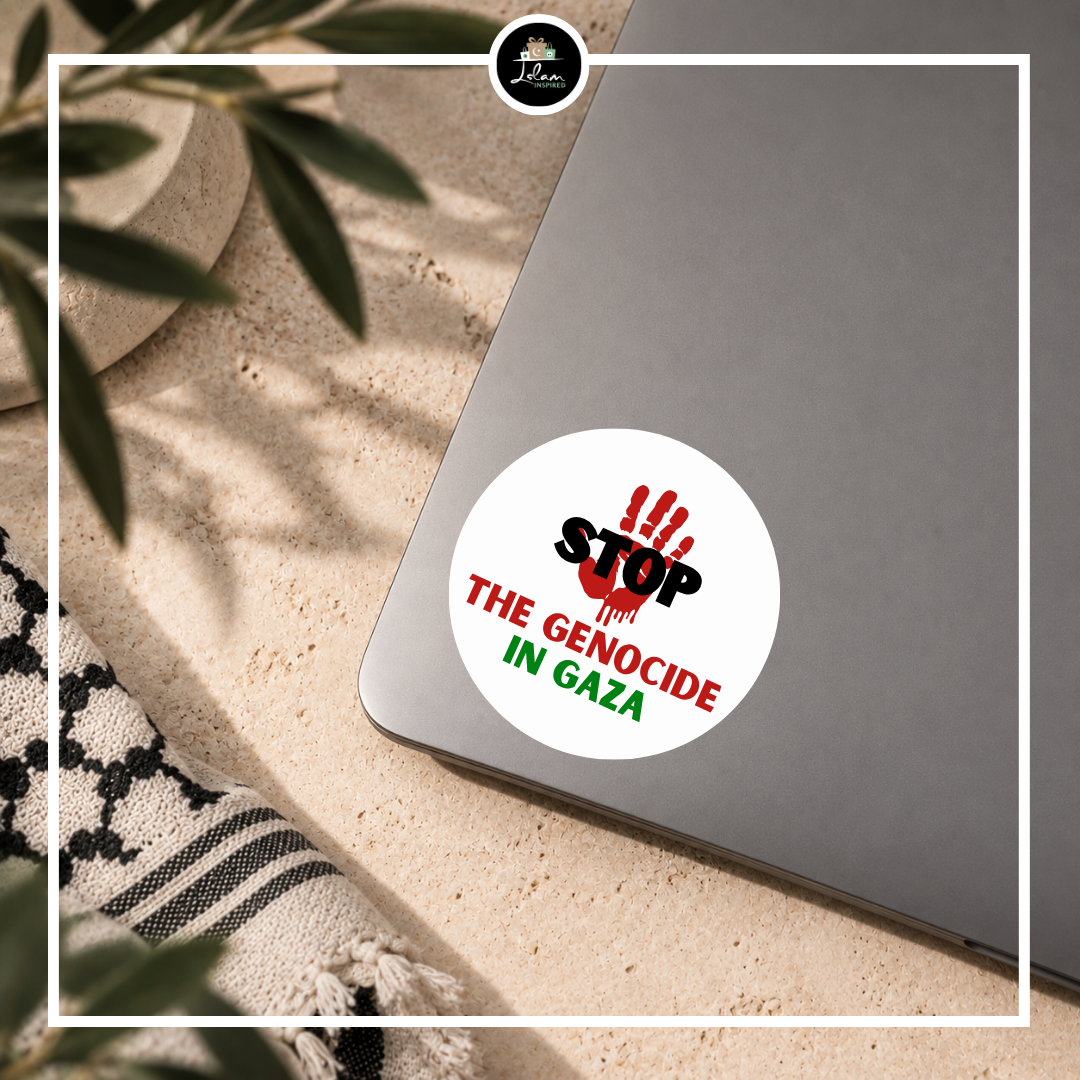 Sticker 'Stop the genocide in Gaza'