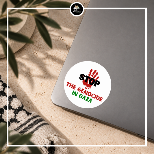 Sticker 'Stop the genocide in Gaza'