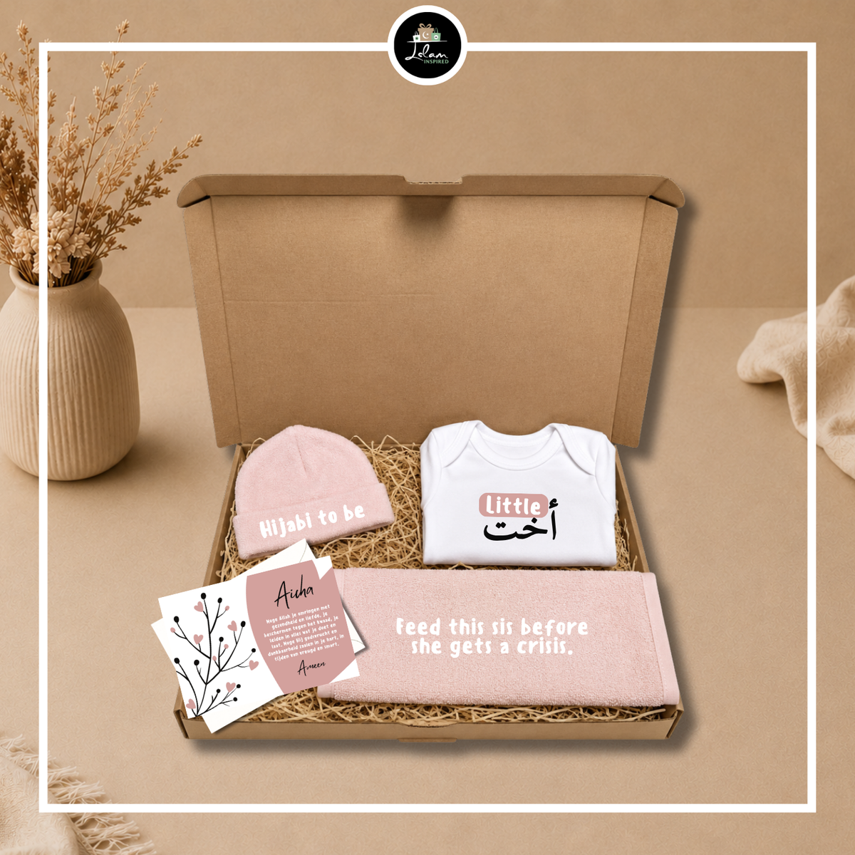 Brievenbus cadeautje voor een pasgeboren meisje ‘little ukht'