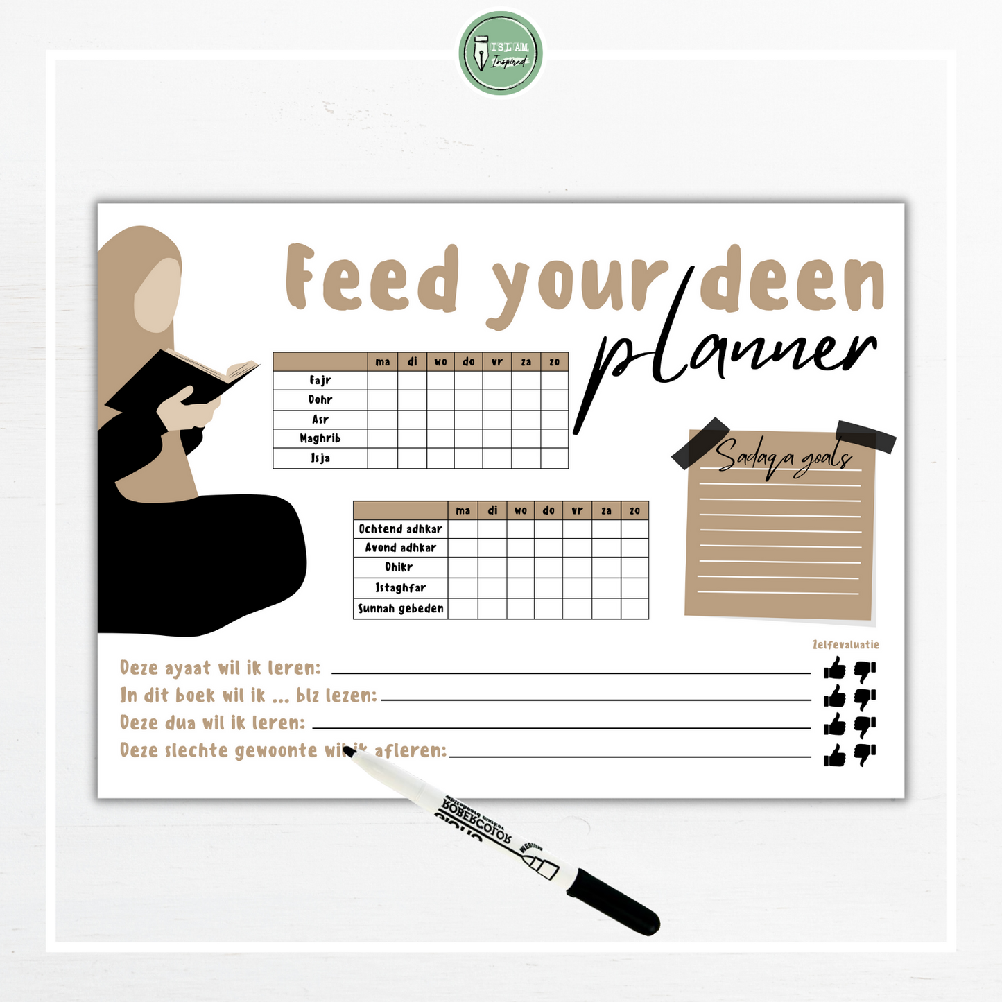 'Feed your deen' planner