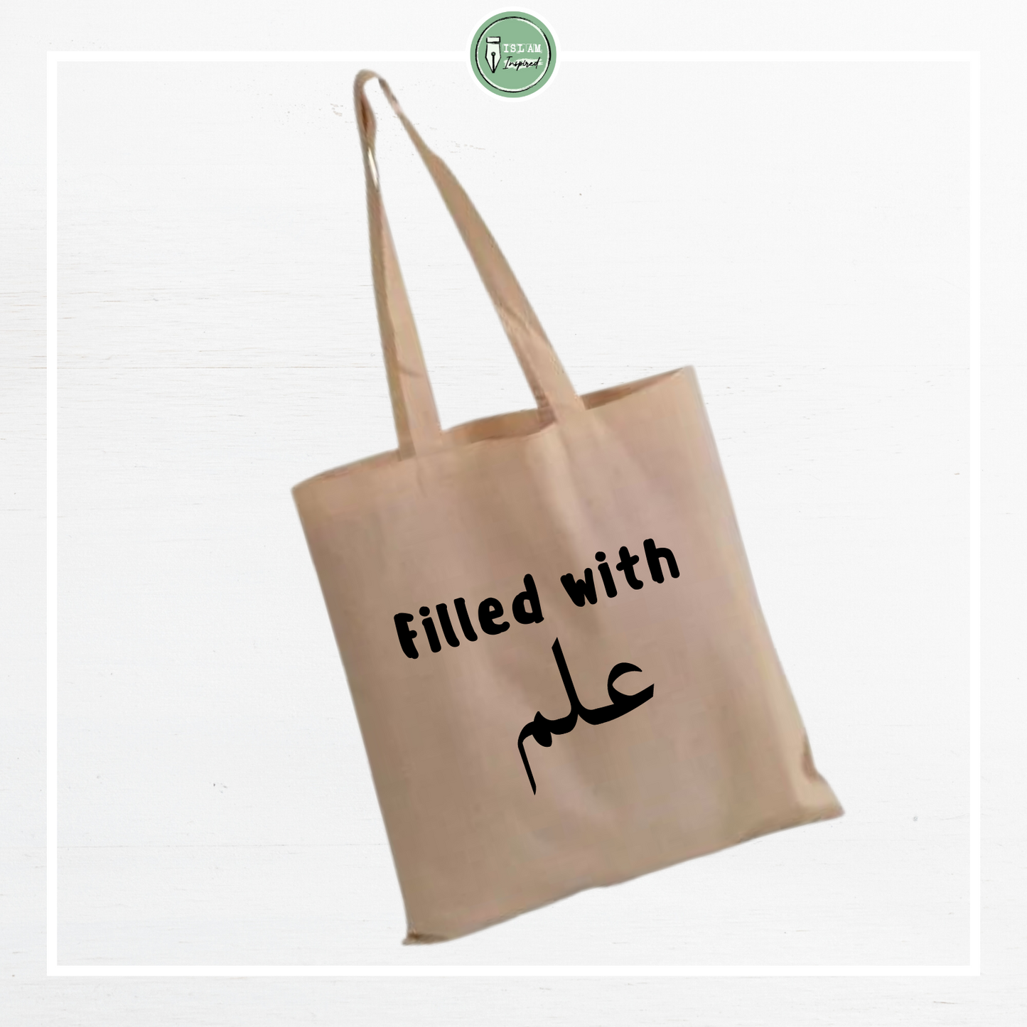 Totebag 'filled with ilm'