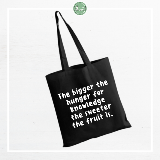 Totebag 'Hunger for knowledge'